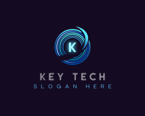 Digital Technology Disc logo design