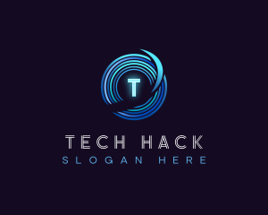 Digital Technology Disc logo design