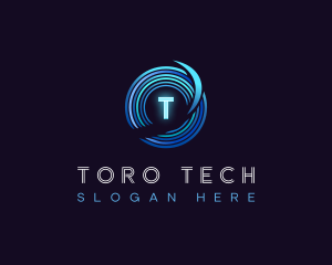 Digital Technology Disc logo design