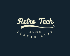 Retro Business Banner logo design