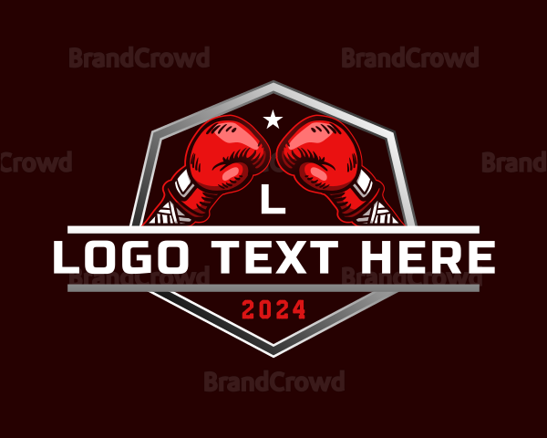 Boxing Gloves Tournament Logo