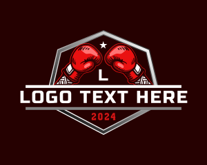 Boxer Gloves - Boxing Gloves Tournament logo design