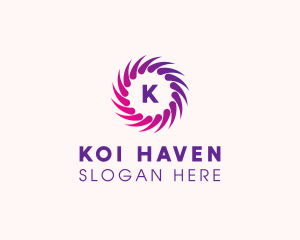 Koi - Spa Swirl Motion logo design