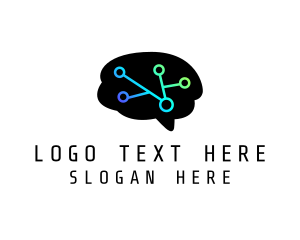 Learn - Circuit Brain Science logo design