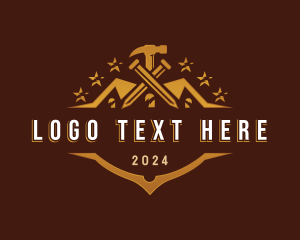 Masonry - Hammer Roofing Renovation logo design