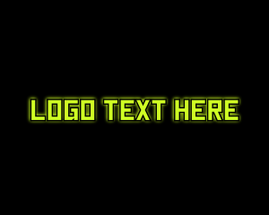 Virus - Tech Computer Glow logo design