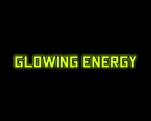 Tech Computer Glow logo design