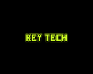 Tech Computer Glow logo design