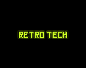 Tech Computer Glow logo design