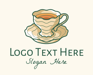 Teahouse - Handmade Tea Cup Ceramic logo design