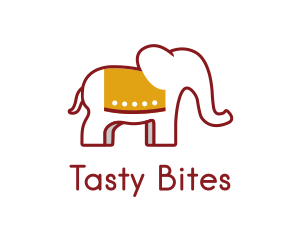 Urdu - Cute Elephant Trunk logo design