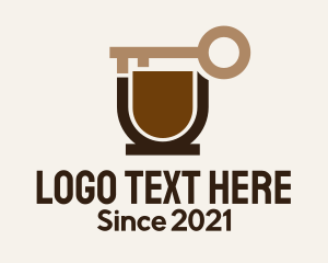 Cup - Coffee Cup Key logo design