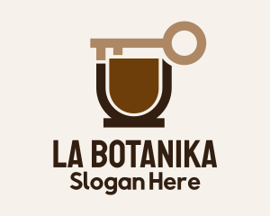 Coffee Cup Key Logo