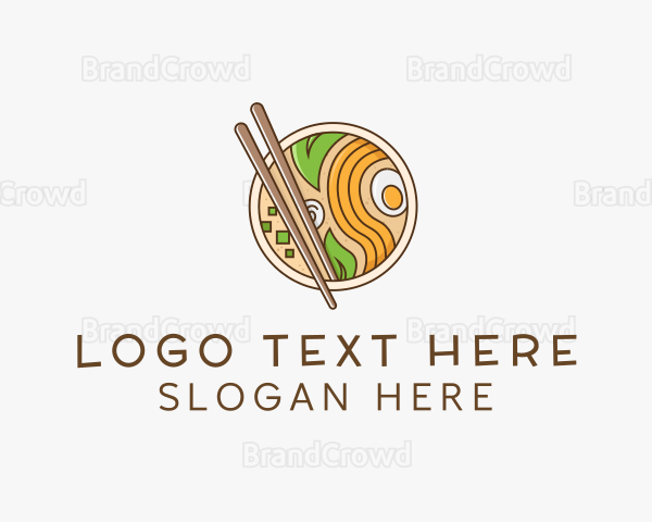 Ramen Noodle Restaurant Logo