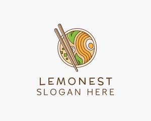 Vegetarian - Ramen Noodle Restaurant logo design