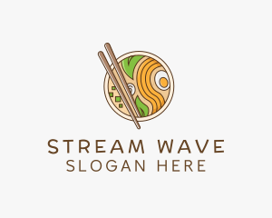 Chopsticks - Ramen Noodle Restaurant logo design