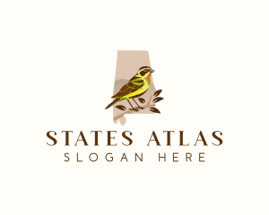 Alabama Yellowhammer Bird logo design