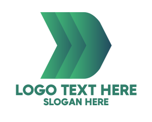 Institution - Green Arrows Direction logo design