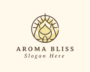 Wellness Aroma Droplet logo design