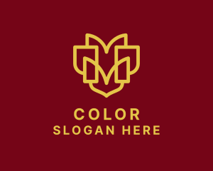 Minimalist Outline Brand Letter M  logo design