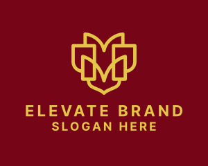 Brand - Minimalist Outline Brand Letter M logo design