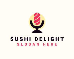 Mic Sushi Podcast logo design