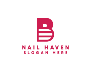 Manicure - Business Firm Letter B logo design