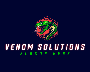 Venom - Viper Snake Gaming logo design