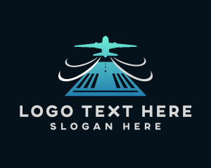 Airport - Airplane Landing Strip logo design