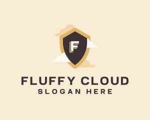 Sky Cloud Shield logo design