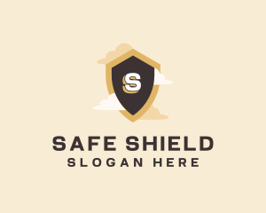 Sky Cloud Shield logo design