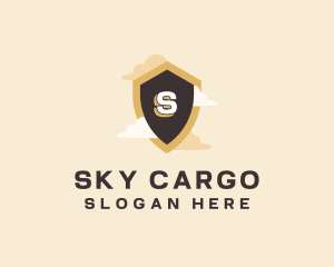 Sky Cloud Shield logo design