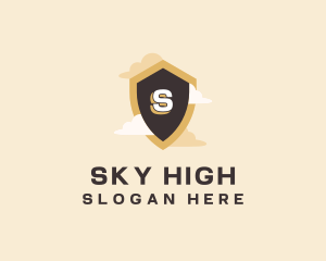 Sky Cloud Shield logo design