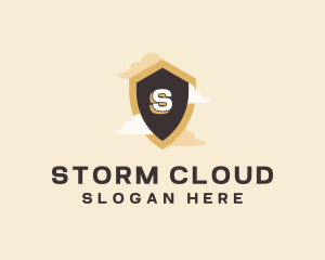 Sky Cloud Shield logo design