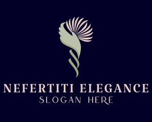 Elegant Flower Hand logo design