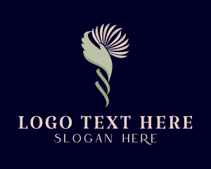 Elegant Flower Hand Logo