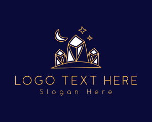 Stalagmite - Luxe Precious Stone logo design