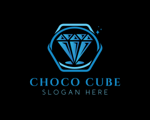 Blue Diamond Gem Logo