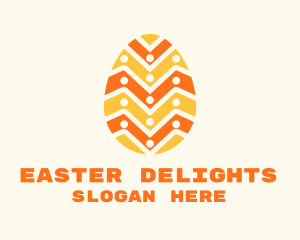 Festive Easter Egg logo design