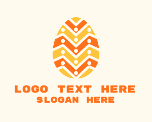 Decorative - Festive Easter Egg logo design