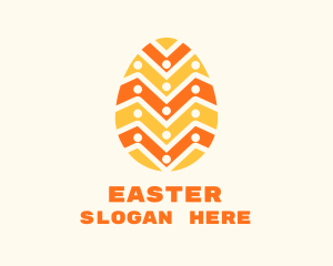 Festive Easter Egg logo design