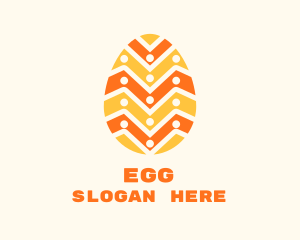 Festive Easter Egg logo design