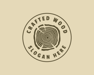 Hipster Wood Log logo design