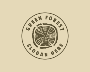 Hipster Wood Log logo design