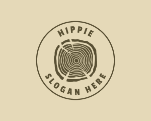 Crafting - Hipster Wood Log logo design