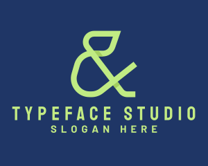 Font - Green Ampersand Font logo design