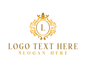 Wealth - Luxury Royalty Crest logo design