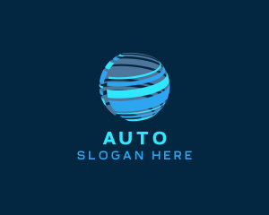 3D Globe Sphere Logo