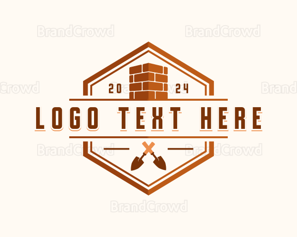 Brick Trowel Masonry Logo