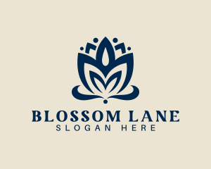 Lotus Bloom Petal logo design